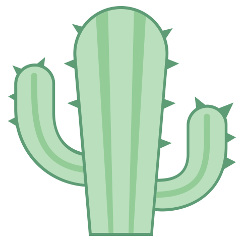 Clipart Cactus PNG Watercolor Drawing On white Background
