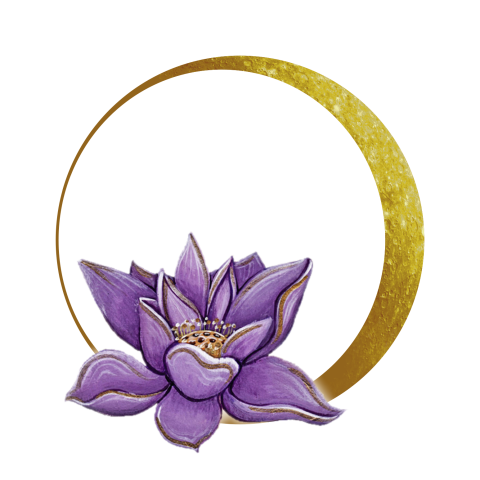 Beautiful Lotus Flower PNG On Circle Free Sticker