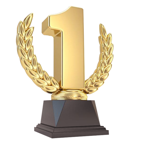 Golden trophy 1 Number PNGwing