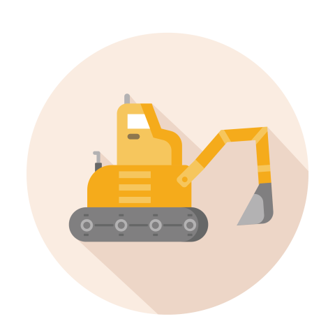 Excavator PNG Sticker Free Download