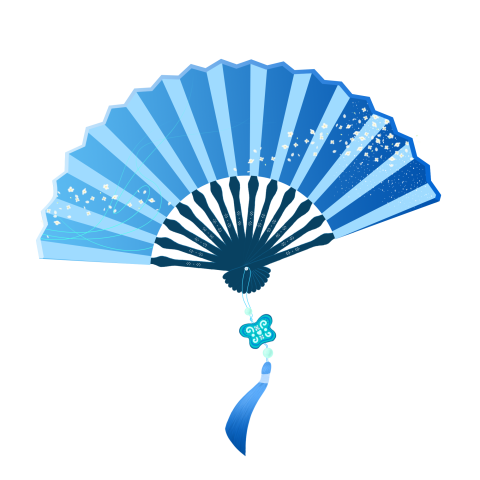 Chinese New Year PNG Hand Fan Image Free Download