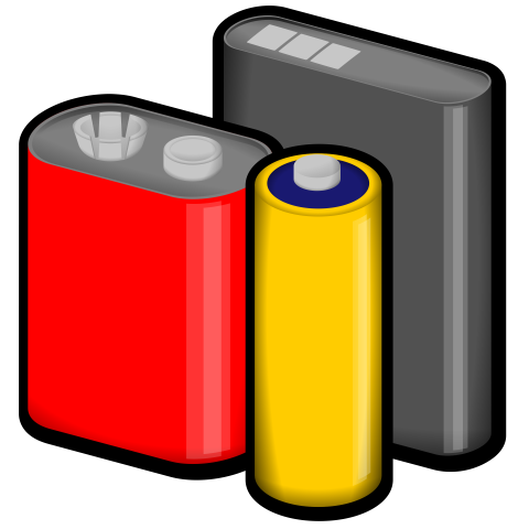 Cartoon PSD Battery PNG Sticker Free Download
