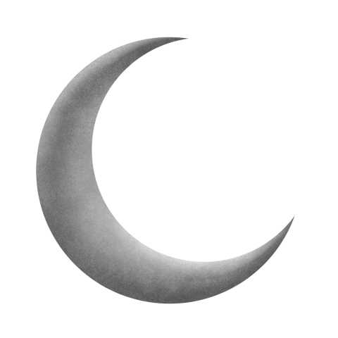 Half Moon PNG Image On White Background
