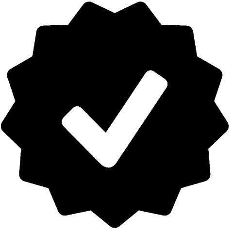 Black Approved PNG & PSD Check Mark Free Download