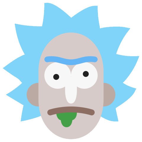 Cartoon Rick And Morty PNG face Drawn Free Download