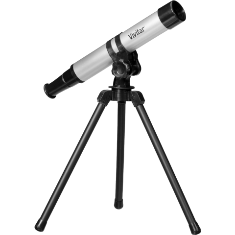 Silver Telescope PNG Image Free Download