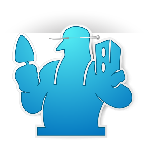 under construction vector blue colour vector graphic design image