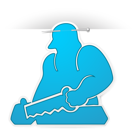 Under construction vector powerful mam vector graphic design image