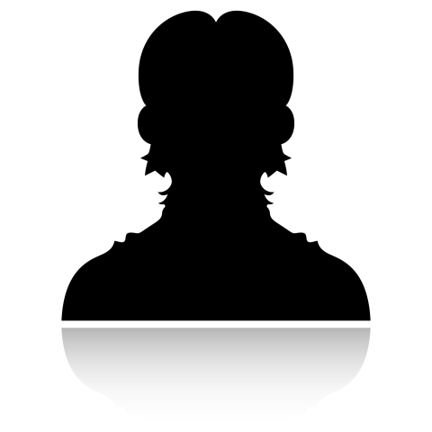Women profile icon black colour vector graphic design