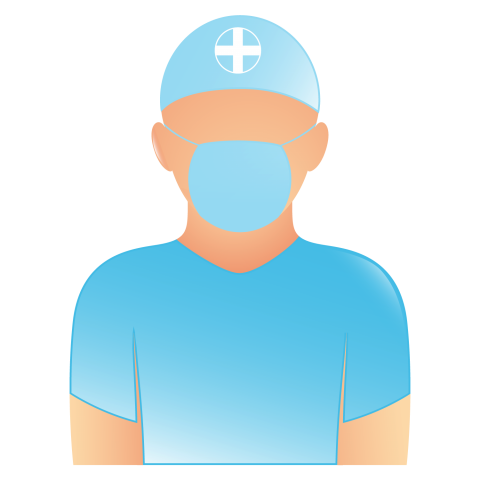 Doctor profile vactor graphic design