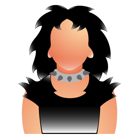 Villan women profile vactor graphic design
