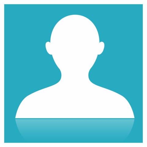 Man profile character without hair vector graphic design