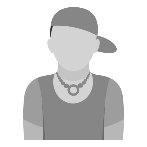 Disco grey boy profile avatar vector graphic design