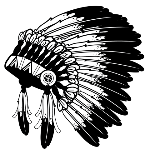 Illustration American Indian PNG Headdress Sticker Free Download