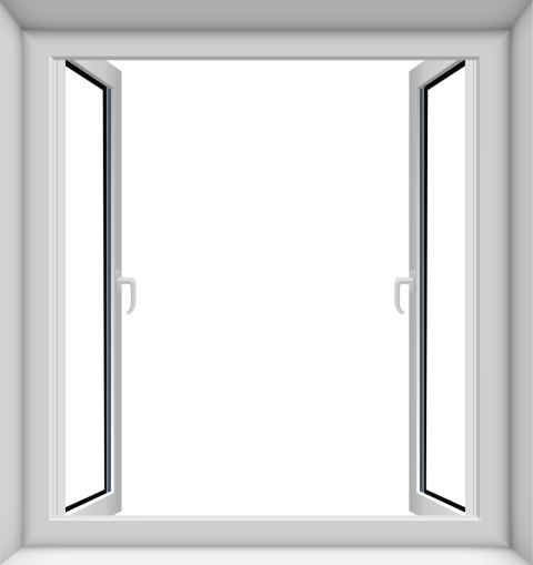 Aesthetic Window Frame PNG Picture with No Background