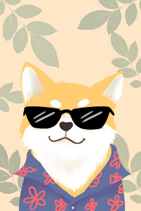 Cute pet shiba inu dog PNG free Download