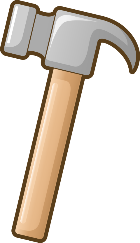 Cartoon Mine Toy Of Hammer PNG Image