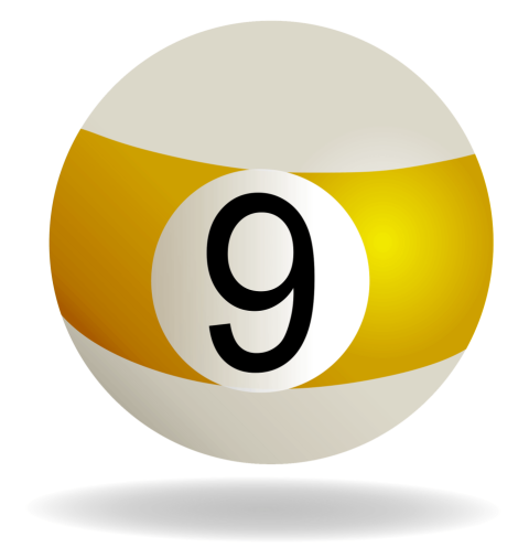 No 9 Billiard PNG image on Free Download